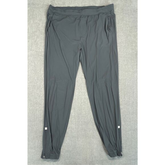 Athleisure Tapered Jogger Track Pants All in Motion Men L Black Lightweight - Picture 1 of 13